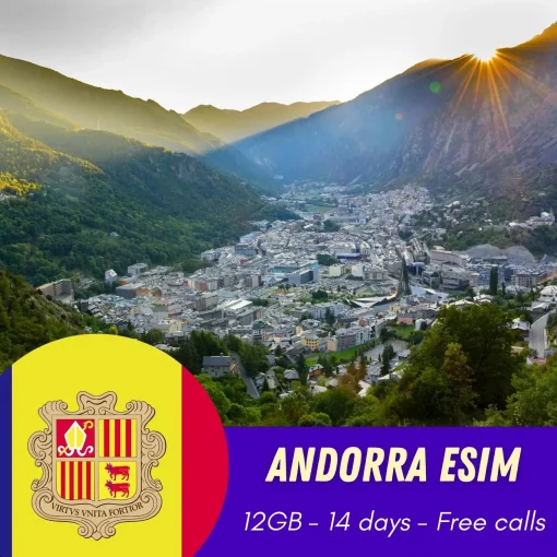 Andorra 12GB 14 days free call
